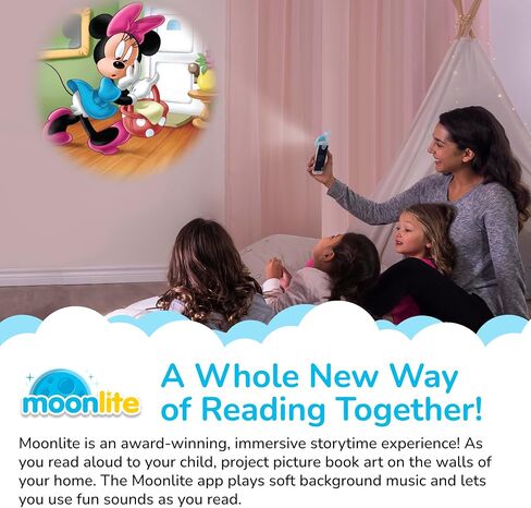 Moonlite Storytime Storytime Reels، مجموعة 3 قصص، قصص ديزني فروزن، قصص رقمية لجهاز العرض، هدايا التعلم المبكر للأطفال الصغار من عمر سنة فما فوق in Kuwait