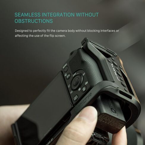 لوحة تركيب Tilta L-Bracket متوافقة مع Sony ZV-E10 - أسود | تصميم خفيف الوزن | تا-T56-LMP-B in Saudi Arabia