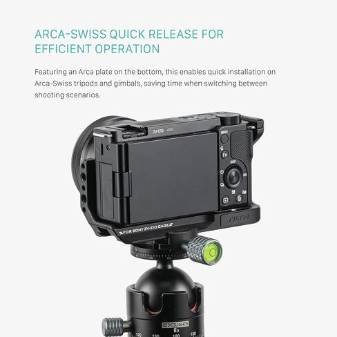 لوحة تركيب Tilta L-Bracket متوافقة مع Sony ZV-E10 - أسود | تصميم خفيف الوزن | تا-T56-LMP-B in Saudi Arabia