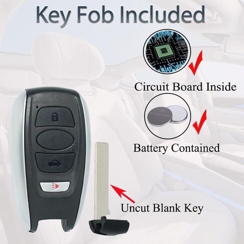 Smart Key Fob Fits for Subaru Forester Outback Legacy Crosstrek Ascent BRZ Impreza WRX STI 2017-2023 Keyless Entry Remote Control Key Replacement HYQ14AHK 88835-FL03A in Saudi Arabia