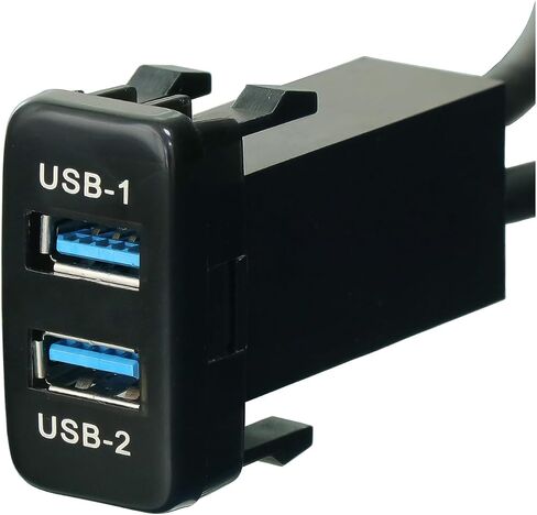 Timloon المزدوج USB 3.0 سيارة داش جبل تمديد كابل طول 3.3FT 1M لتويوتا، حجم 1.3 "× 0.9" × 2.15 "(النوع أ) in Kuwait