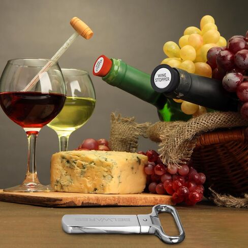 Ah So Wine Opener - Stainless Steel Wine Bottle Opener, Effortless Cork Removal with Two-Pronged Precision, Vintage Wine Cork Remover That Won’t Crumble Cork - Beer Opener, Great Gift Idea in Saudi Arabia