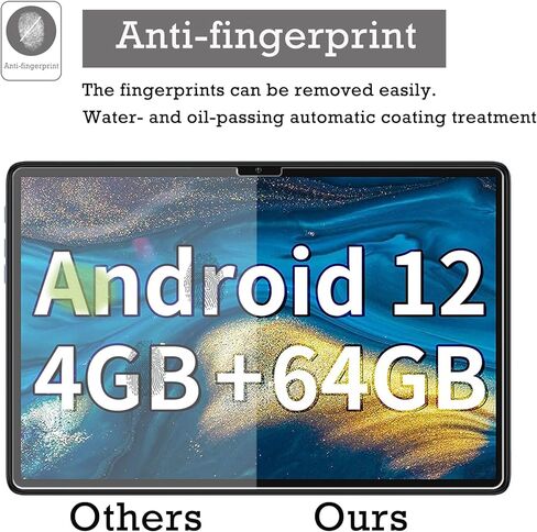 واقي شاشة مكون من قطعتين لهاتف TECLAST P30S/ TECLAST P30/ TECLAST P30T، زجاج مقوى بصلابة 9H ومضاد للخدش وبصمات الأصابع وسهل التركيب in Kuwait