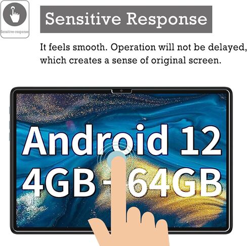 واقي شاشة مكون من قطعتين لهاتف TECLAST P30S/ TECLAST P30/ TECLAST P30T، زجاج مقوى بصلابة 9H ومضاد للخدش وبصمات الأصابع وسهل التركيب in Kuwait
