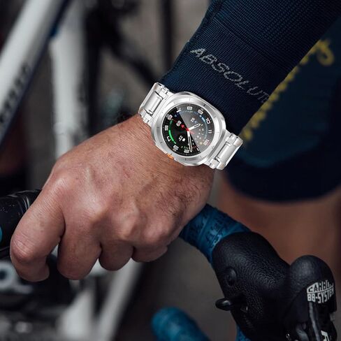 FULLIFE متوافق مع حافظة Samsung Galaxy Watch Ultra مقاس 47 ملم للرجال والنساء، حافظة متينة مع غطاء حماية كامل عالي الدقة من الزجاج المقسى لساعة Galaxy Watch 7 Ultra (2024) in Kuwait