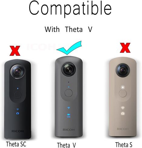 حافظة غطاء Theta V، غطاء سيليكون لكاميرا Ricoh Theta V 360 فقط من HOLACA in Saudi Arabia