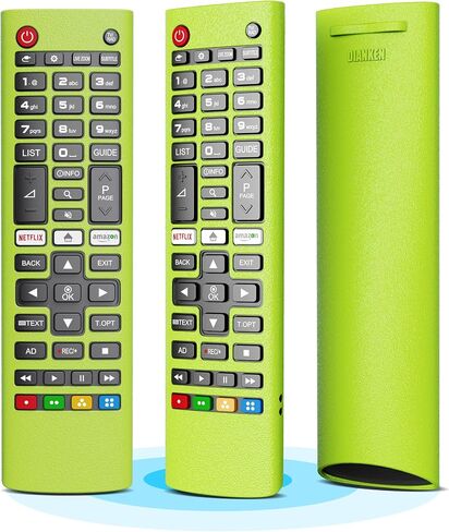 حافظة حماية من السيليكون لجهاز التحكم عن بعد لتلفزيون LG AKB75095308 AKB75095307 AKB75375604 AKB74915305 تتوهج في الظلام، غطاء واقٍ مضاد للانزلاق وقابل للغسل ومضاد للانزلاق لجهاز التحكم عن بعد للتلفزيون الذكي LG (أخضر) in Saudi Arabia