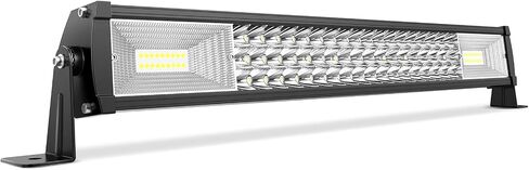 AUTOSAVER88 14 بوصة شريط إضاءة LED ثلاثي الصف، أكثر سطوعًا 162 وات 16200LM ضوء القيادة على الطرق الوعرة عدسة غير ضبابية متوافقة مع سيارات جيب والشاحنات والقوارب ATV in Kuwait