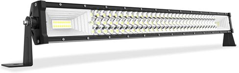 AUTOSAVER88 14 بوصة شريط إضاءة LED ثلاثي الصف، أكثر سطوعًا 162 وات 16200LM ضوء القيادة على الطرق الوعرة عدسة غير ضبابية متوافقة مع سيارات جيب والشاحنات والقوارب ATV in Kuwait