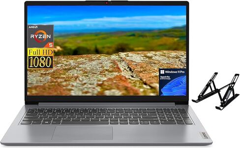لينوفو 2024 أحدث كمبيوتر محمول IdeaPad 1 للأعمال، شاشة 15.6 بوصة FHD، AMD Ryzen 5-5500U (6 مراكز)، ذاكرة الوصول العشوائي 16 جيجابايت، 1 تيرابايت SSD، رسومات AMD Radeon، Wi-Fi 6، بلوتوث، Windows 11 Pro، مع حامل كمبيوتر محمول in Saudi Arabia