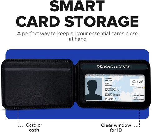 ABELL Magnet Wallet Phone Kickstand With AirTag Holder - 100% Genuine Leather Card Holder for Phone Case Magnetic - Foldable Magsafe Wallet Stand for iPhone 16/15/14/13/12 - Magsafe iPhone Accessories in Saudi Arabia