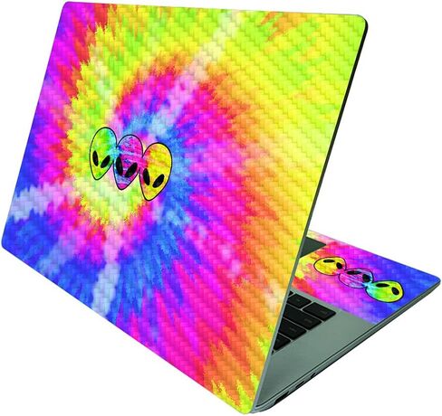 MightySkins Carbon Fiber Skin Compatible with Microsoft Surface Laptop 4 15" - Teal Leopard | Protective, Durable Textured Carbon Fiber Finish | Easy to Apply and Change Styles | Made in The USA in Saudi Arabia