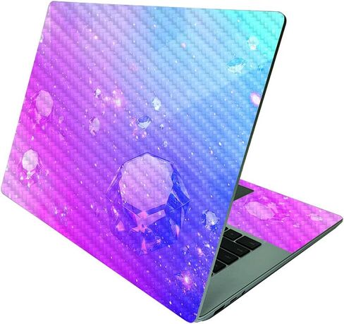MightySkins Carbon Fiber Skin Compatible with Microsoft Surface Laptop 4 15" - Teal Leopard | Protective, Durable Textured Carbon Fiber Finish | Easy to Apply and Change Styles | Made in The USA in Saudi Arabia