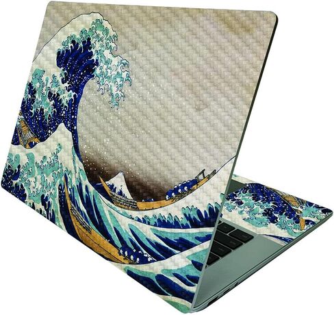 MightySkins Carbon Fiber Skin Compatible with Microsoft Surface Laptop 4 15" - Teal Leopard | Protective, Durable Textured Carbon Fiber Finish | Easy to Apply and Change Styles | Made in The USA in Saudi Arabia