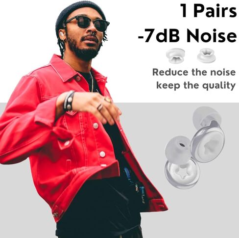 14Pcs Loop Earplugs Mute Inserts Extra 5-10 dB Noise Reduction Adapted to All Loop Experience Ear Plugs Quiet Earplugs Concert, Outdoor, Office, Sound Sensitive, Sleeping in Saudi Arabia
