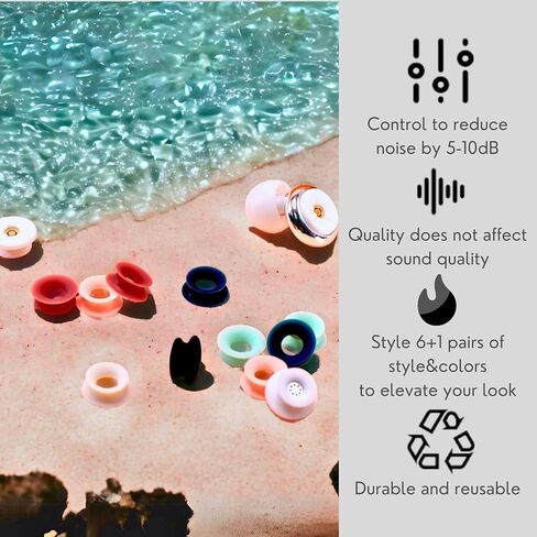 14Pcs Loop Earplugs Mute Inserts Extra 5-10 dB Noise Reduction Adapted to All Loop Experience Ear Plugs Quiet Earplugs Concert, Outdoor, Office, Sound Sensitive, Sleeping in Saudi Arabia