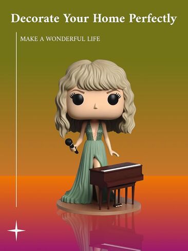 American Singer Doll,Cute Girl Doll, Singer Model,epoxy Resin Material,Realistic Expressions,Bright Colors,Beautiful Beauty Ornaments Decoration (Pink) in Saudi Arabia