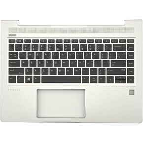 Replacement for HP Probook 440 445R G6 440 445 G7 Laptop Upper Case Palmrest with Non-Backlit Keyboard Assembly L44589-001 L65225-001 Sliver