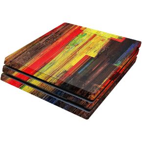 MightySkins Skin Compatible with Sony Playstation 4 Pro PS4 wrap Cover Sticker Skins Painted Wood
