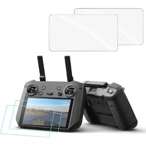 Drone Remote Controller Screen Protector For DJI Smart Controller/Dji RC Pro, Anti-Scratch Tempered Glass for Mavic 3/Cine, Mini 2, Air 2S, Mavic Air 2/2 Pro/Zoom, DJI Mavic 3 Accessories(2-Pack)