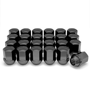 White Knight 1710D-4 Factory Style Solid Piece Chrome 9/16"-18 Duplex Bulge Lug Nut for Dodge/Ram - 4 Pack