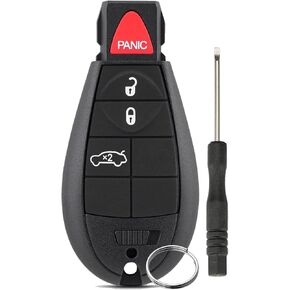 Car Remote Key for Dodge Dart 2013 2014 2015 2016 Keyless Remote Key Fob 433MHz ID46 Chip M3N32297100 56046771AA Key Ring and Screwdriver