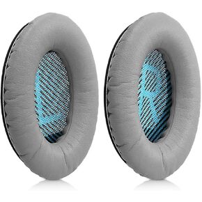 MMOBIEL Ear Pads Replacement for Bose Quiet Comfort QC35 / 35ii QC25 QC15 QC2 Ae2 Ae2i Ae2w SoundTrue AEII SoundLink AEII Headphone Isolation Memory Foam Cushions - Earpads Replacement - Black