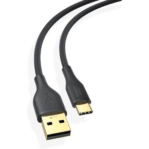 كابل USB C من CableCreation، كابل USB A إلى USB C بطول 3.3 قدم سلك USB C من السيليكون الناعم، كابل شاحن USB 2.0 نوع C 3A شحن سريع متوافق مع Carplay Car، Galaxy، Steam Deck، MacBook Pro/Air، أزرق in Kuwait