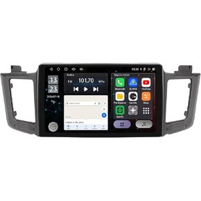 Toyota RAV4 2013-2018 Car Stereo Radio 2K QLED 10.2" Touchscreen,Wireless Carplay and Android Auto, Wireless Carplay Android Auto, Qualcomm 8 Core, 4GB RAM 64GB ROM, 4G LTE / 5G WiFi