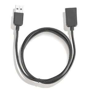 Cuifati Bracelet Watch Charger, 1 Meter Long Wristband Charger, Portable USB Charging Cable Rubber TPE Soft Wire USB Charger Adapter for Smart Bracelet 4 1m/3.28ft Black