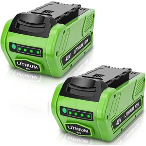 29472 6.0Ah Replacement for GreenWorks 40V Battery Compatible with Greenworks 40 Volt Battery G-MAX 29462 29252 20202 22262 25312 25322 Cordless Power Tools (Green)