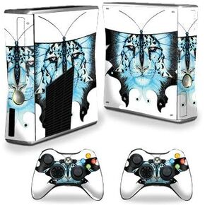 MightySkins Skin Compatible with Xbox 360 S Console - Tiger Moth | Protective, Durable, and Unique Vinyl Decal wrap Cover | Easy to Apply, Remove, and Change Styles | Made in The USA