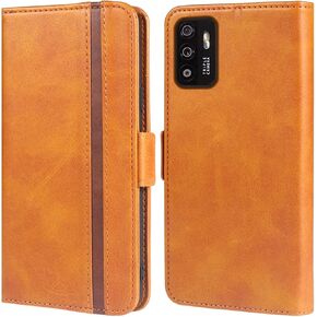 Compatible with ZTE ZMAX 11/Z6251 Wallet Case Wrist Strap Lanyard Carbon Fiber and Leather Flip Card Holder Stand Cell Accessories Mobile Folio Phone Cover for ZTE Z6251 Women Men Black