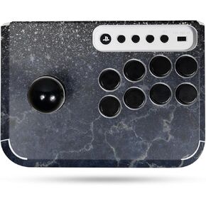 Gaming Skin Compatible with Hori Fighting Stick Mini (PS5, PS4, PC) - Dark Shimmer Marble - Premium 3M Vinyl Protective Wrap Decal Cover - Easy to Apply | Crafted in The USA by MightySkins
