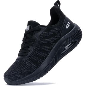 Womens Wide Walking Shoes Arch Support Orthotic Air Sneakers Comfortable Tennis Athletic Running Shoes Allblack