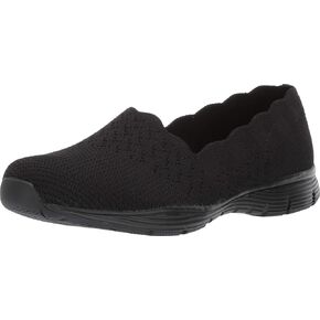 Skechers Women's Seager - Stat - Scalloped Collar, Engineered Skech-Knit Slip-on - Classic Fit