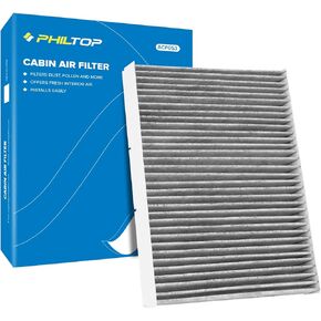 فلتر هواء كابينة PHILTOP، بديل لـ CF9846A، Prius 2001-2009، Sienna LE 2004-2009، 4Runner 2003-2009، فلتر كابينة ممتاز ACF016 مع تدفق هواء نظيف، تصفية الغبار وحبوب اللقاح
