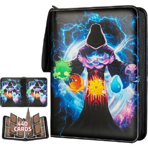 حافظة بطاقات التداول TCGUARD لبطاقات MTG/YGO/PTCG/الألعاب، تحمل 900 بطاقة، ألبوم بطاقات جامعي ممتاز للبطاقات القياسية، ألعاب هدايا للأطفال (9 جيوب، أرجواني)