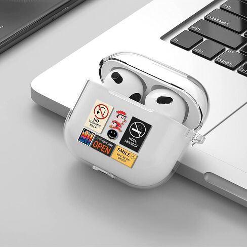 حافظة AirPods Pro كلاسيكية رائعة ومضحكة بتصميم نمط AirPods مع حلقة تسلق متينة من مادة TPU حافظة AirPod Pro كاملة الحماية للرجال والنساء والأولاد غطاء Kawaii لحافظة شحن Apple Airpods Pro 2019 in Saudi Arabia