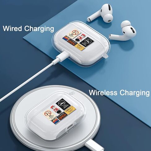 حافظة AirPods Pro كلاسيكية رائعة ومضحكة بتصميم نمط AirPods مع حلقة تسلق متينة من مادة TPU حافظة AirPod Pro كاملة الحماية للرجال والنساء والأولاد غطاء Kawaii لحافظة شحن Apple Airpods Pro 2019 in Saudi Arabia