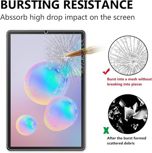 Gylint Screen Protector Glass for Samsung Galaxy Tab S6 Lite 10.4 Inch 2024/2022/2020 - Tempered Glass 9H Hardness Scratch Resistant Bubble Free Tempered Glass Screen Protector for Galaxy Tab S6 Lite in Saudi Arabia