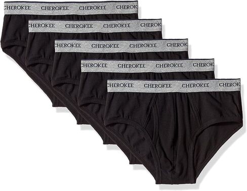 CHEROKEE Men's Classic Brief 5 Pack Underwear, Ultra Soft and Breathable in Saudi Arabia