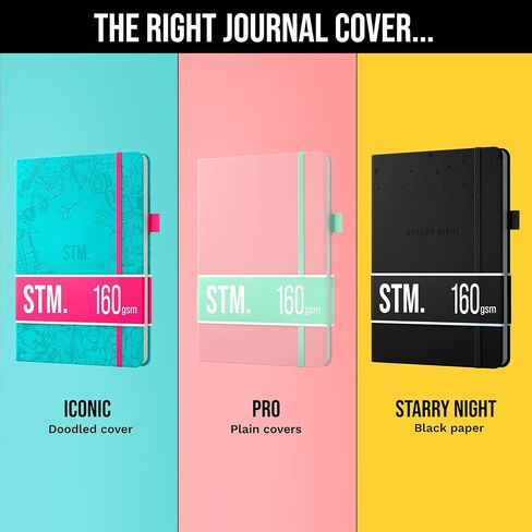 Scribbles That Matter A5 Dotted Journal Notebook + Free Pen! Your Bullet Dotted Journal Vegan Hard Cover 160gsm Dotted Notebook Bleedproof thick paper with 150 Pages for Work (5.75 x 8.5), Charcoal in Saudi Arabia
