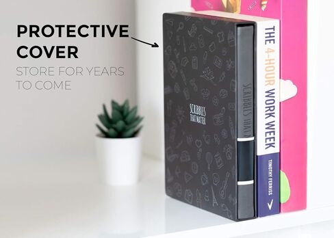 Scribbles That Matter A5 Dotted Journal Notebook + Free Pen! Your Bullet Dotted Journal Vegan Hard Cover 160gsm Dotted Notebook Bleedproof thick paper with 150 Pages for Work (5.75 x 8.5), Charcoal in Saudi Arabia