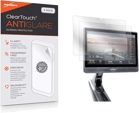 واقي شاشة BoxWave متوافق مع Hydrow Rower - ClearTouch مضاد للتوهج (عبوة من قطعتين)، غلاف غشاء غير لامع مضاد لبصمات الأصابع لجهاز Hydrow Rower in Saudi Arabia