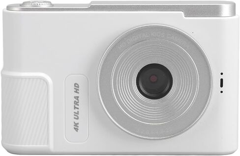 Digital Camera 48MP 4K Vlogging Camera with 2.4 Inch Screen 16X Digital Zoom Compact Camera for Teens Beginner Adult (White) in Saudi Arabia