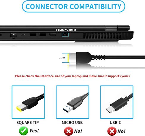 VHBW Replacement for Lenovo 170W Charger Power Adapter Compatible with Lenovo ThinkPad P50 P51 P52 P53 P70 P71 P73 W540 W541 T460p T540p Legion 5 5P S7 Y530 Y540 Y720, ADL170SCC3A ADL170NLC2A in Saudi Arabia