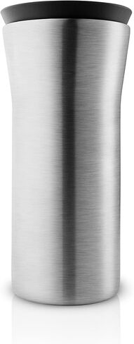 Eva Solo | City To Go Cup recycled 12oz | Practical, double-walled thermo cup for easy and simple one-hand operation – click-lid allows drinking from all sides | Black in Saudi Arabia