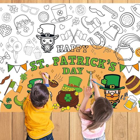 43.3 x 31.5 Inch Graduation Coloring Paper Tablecloth Poster for Kids - Disposable Giant Color-in Banner for Children's Activity - Educational Decoration for Classroom, Playroom, Kindergarten Favors in Saudi Arabia