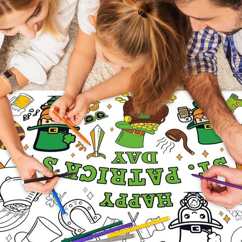 43.3 x 31.5 Inch Graduation Coloring Paper Tablecloth Poster for Kids - Disposable Giant Color-in Banner for Children's Activity - Educational Decoration for Classroom, Playroom, Kindergarten Favors in Saudi Arabia